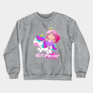 Girl Power, Fitness princess Crewneck Sweatshirt